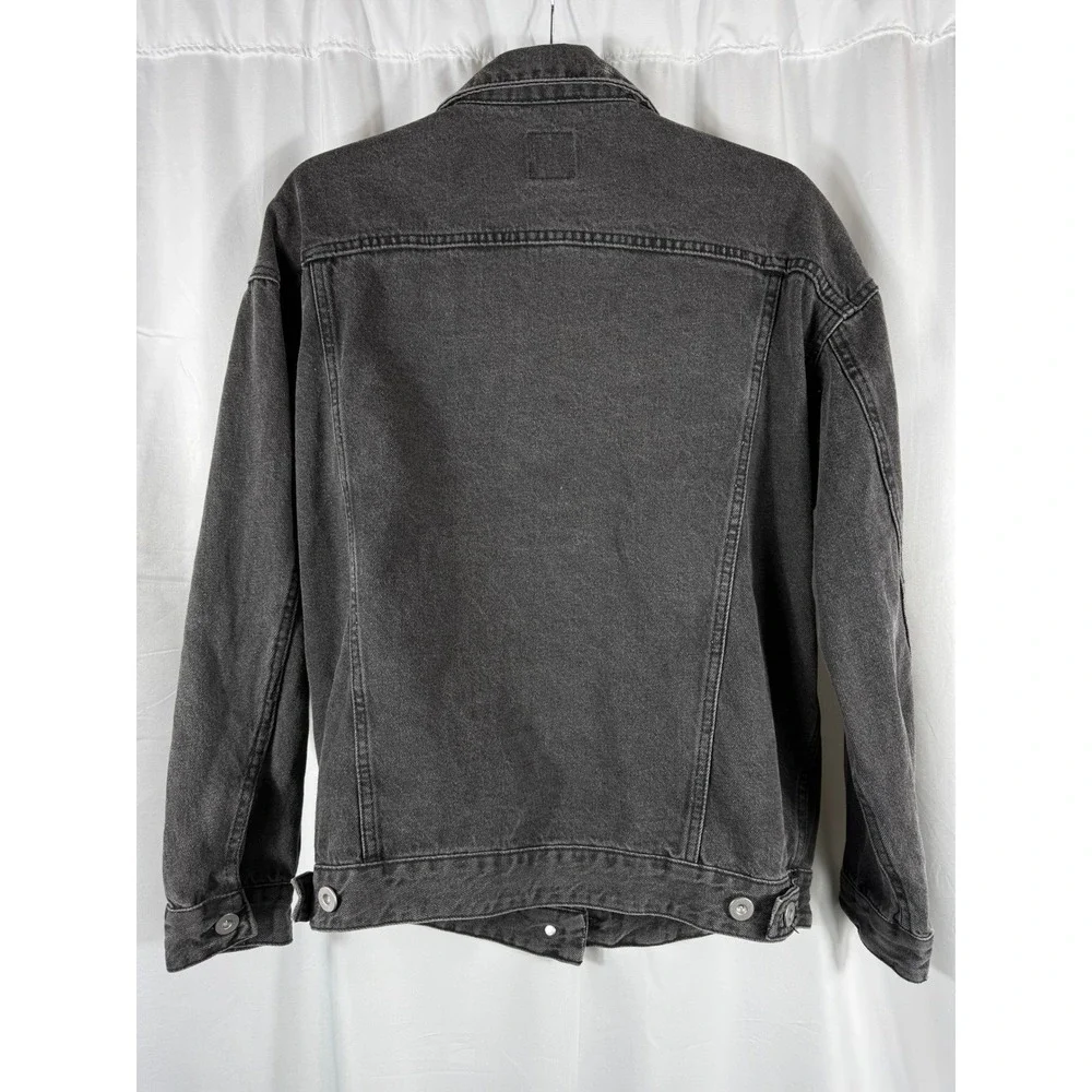 Wild Fable Women's Oversized Charcoal Gray Denim Jacket XS‎